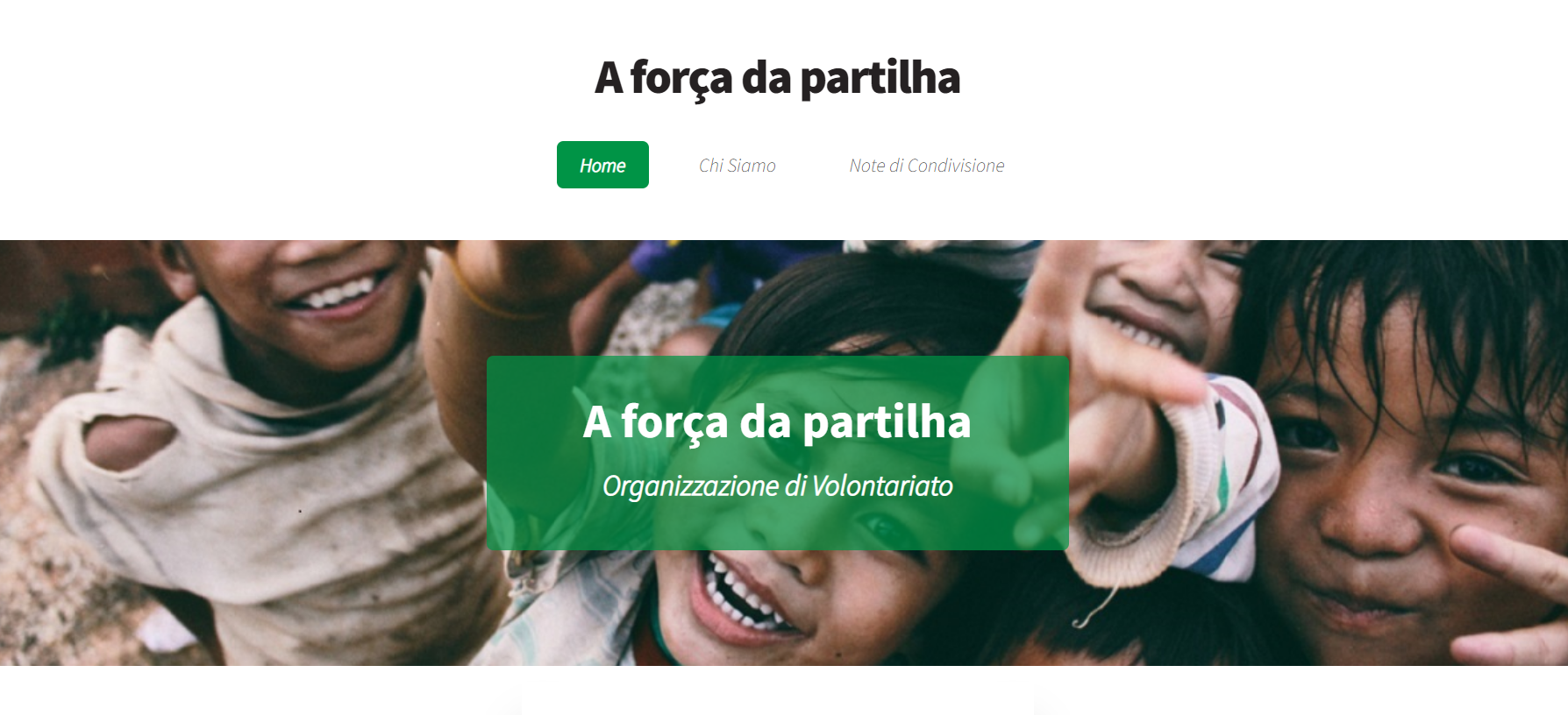 A força da partilha